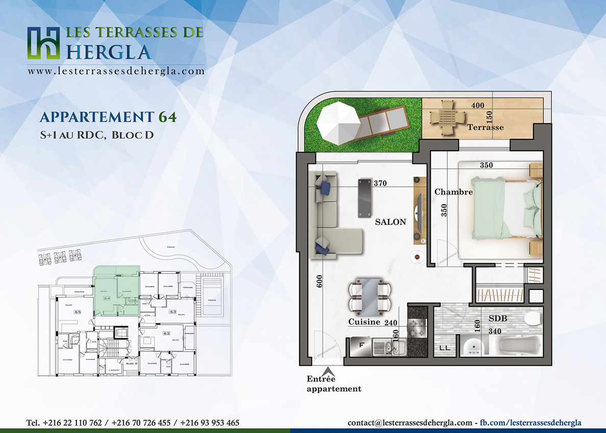 plan appartement 64