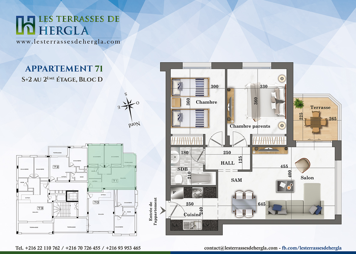 plan appartement 71