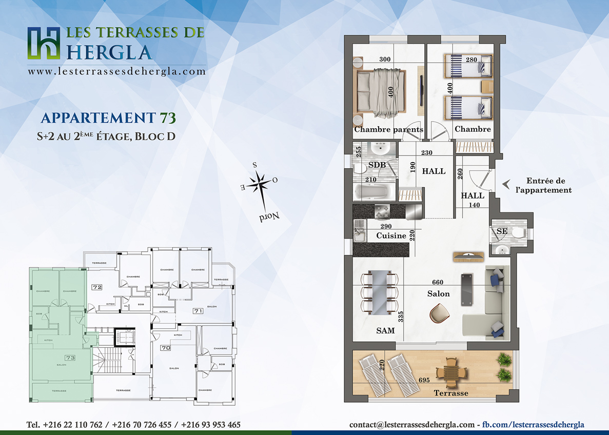 plan appartement 73